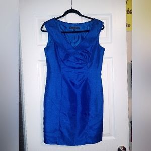Royal Blue Structured Formal Cocktail Dress